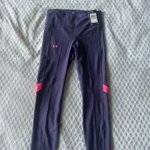 Under Armour Compression Leggings (Size M, Pink and Purple)